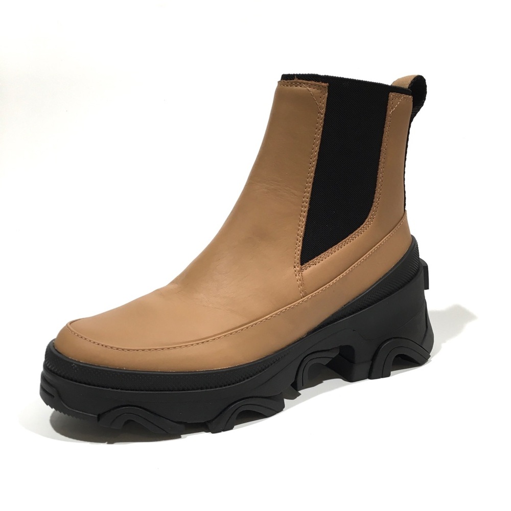 SOREL BREX CHELSEA WATERPROOF BOOTS - TAWNY LEATHER -WOMEN’S US 8 -NEW